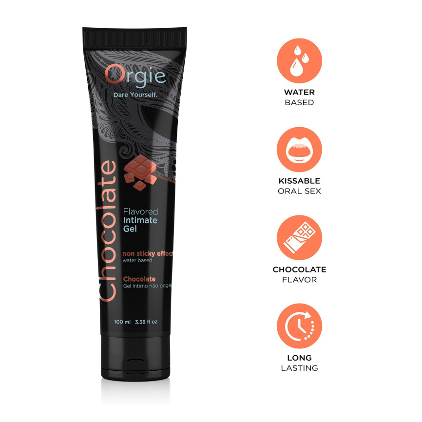 Лубрикант на водній основі Orgie Lube Tube Chocolate, 100 мл, зі смаком та ароматом шоколаду фото 3