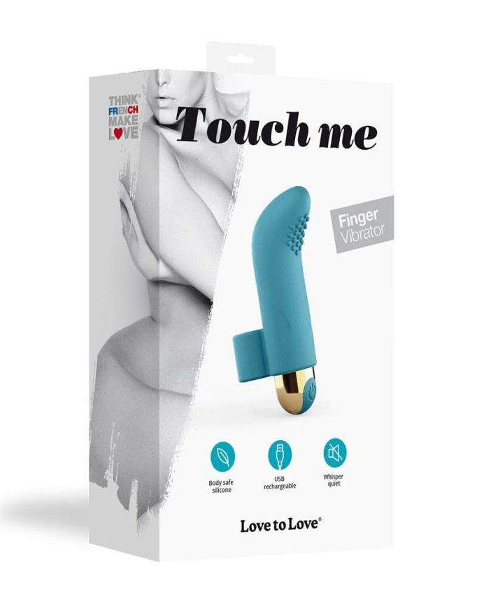 Вібратор на палець Love To Love TOUCH ME PETROLE перезаряджуваний, потужний мотор фото 5