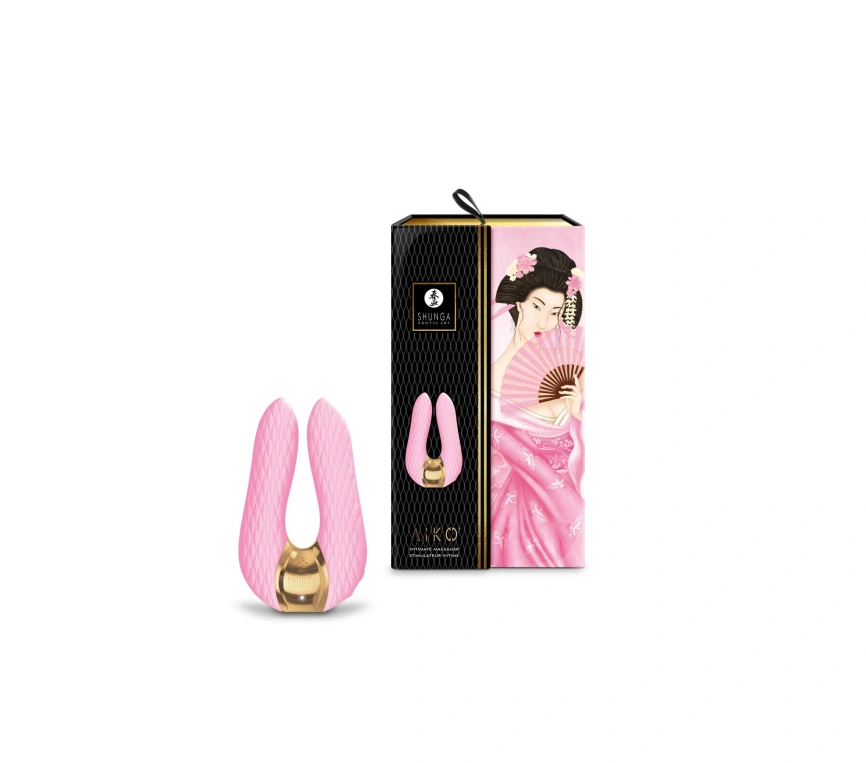 Вибратор для клитора Shunga Aiko Light Pink, гибкие кончики фото 7