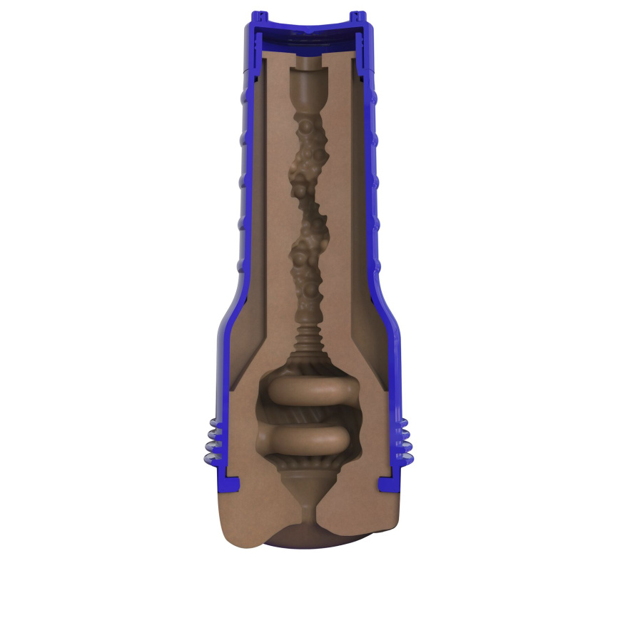 Мастурбатор-попка Fleshlight Boost Blast Female Medium Dark Flesh, плаваючі кільця Turbo Tech фото 5