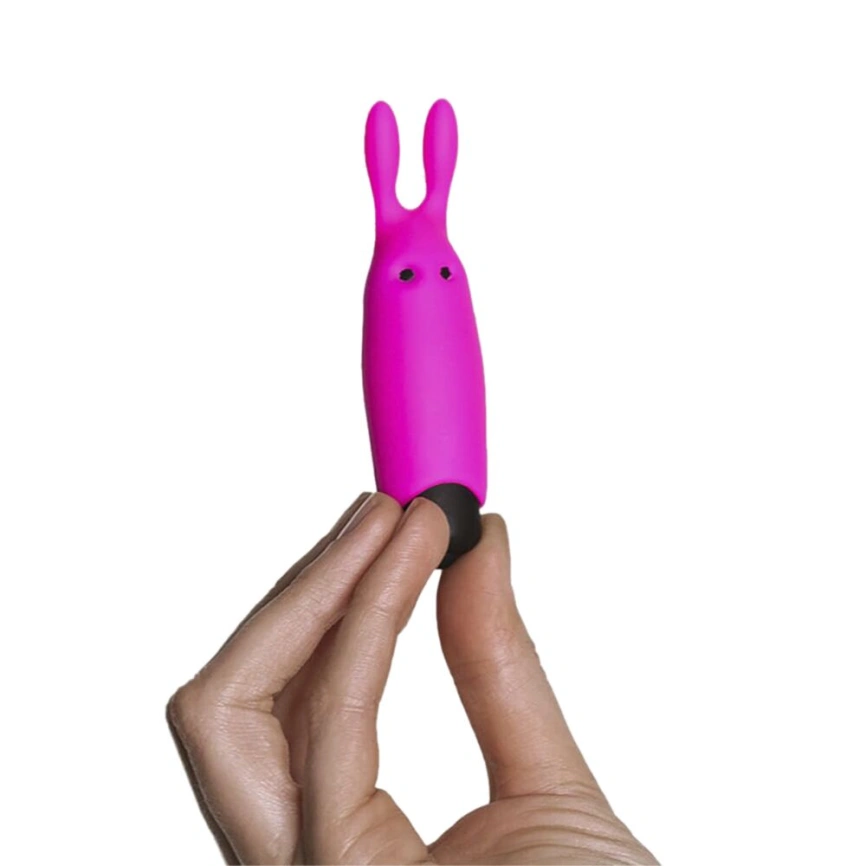 Вибропуля Adrien Lastic Pocket Vibe Rabbit Pink со стимулирующими ушками фото 4