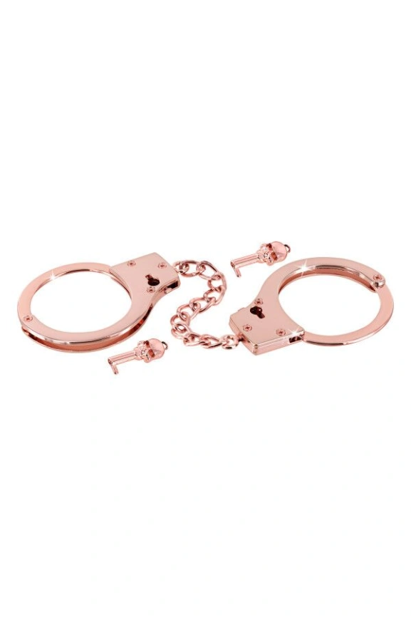 Наручники Fetish Tentation Premium Chick wrist cuffs in rose-gold metal фото 3