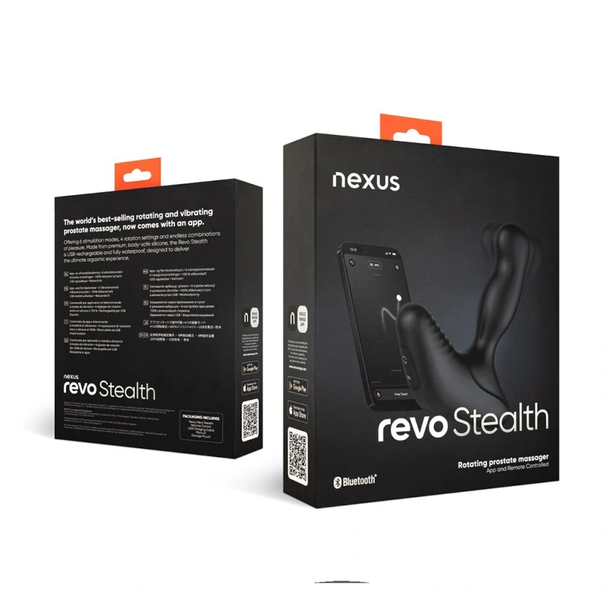 Смарт-массажер простаты Nexus Revo Stealth with APP, вибрация+ротация, пульт ДУ, до 10 часов работы фото 7