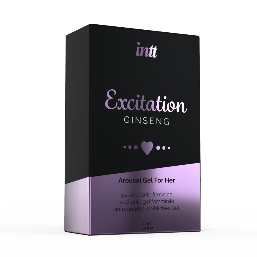 Збуджувальний гель Intt Excitation (15 мл) з екстрактом женьшеню, з ефектом вібрації фото 3