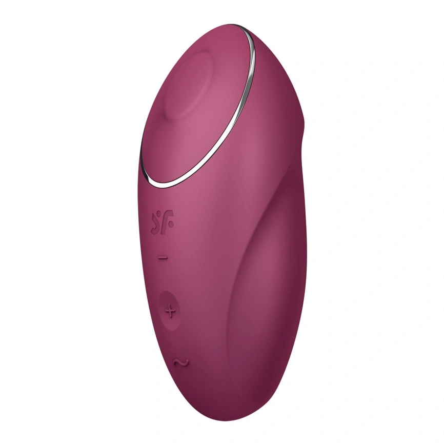 Вибростимулятор-пульсатор Satisfyer Tap & Climax 1 Red, эффект постукивания пальцем, 2 мотора фото 4