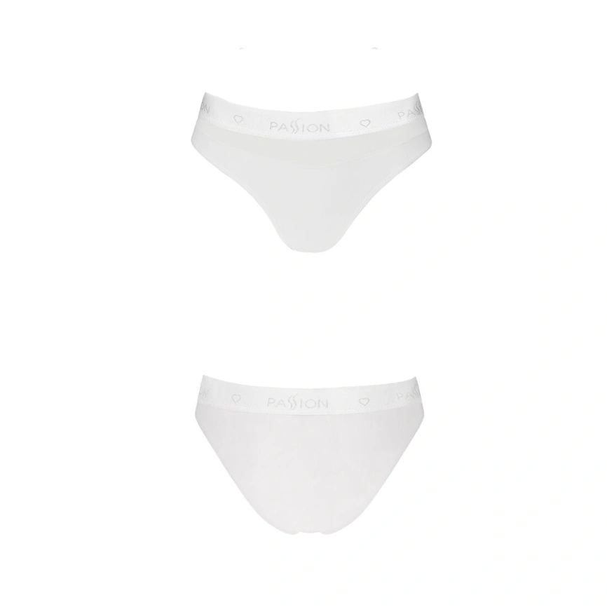 Трусики с прозрачной вставкой Passion PS006 PANTIES M, white фото 9