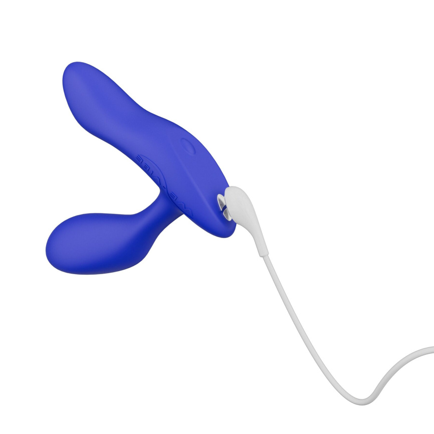 Смарт-вібромасажер простати We-Vibe Vector+ ROYAL BLUE, пульт ДК, регульований кут нахилу фото 5