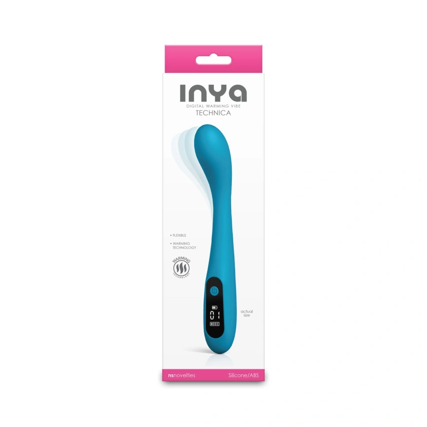 Вибратор NS Novelties INYA - Technica - Teal фото 3