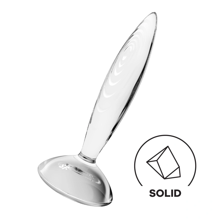 Стеклянная анальная пробка Satisfyer Sparkling Crystal, очень прочная, термостойкая фото 1