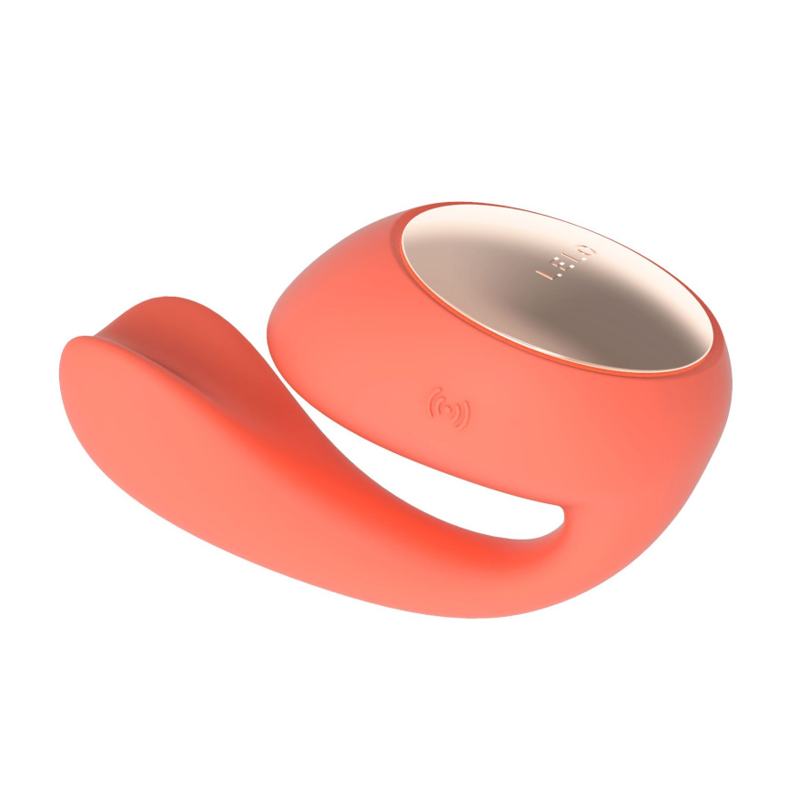 Смарт-вібратор LELO Ida Wave Coral Red, вагінально-кліторальний, технологія WaveMotion, 2 мотори фото 1