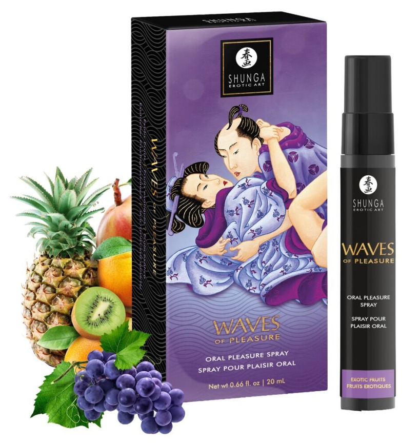 Спрей для посилення слиновиділення Shunga Waves of Pleasure Exotic Fruits фото 1