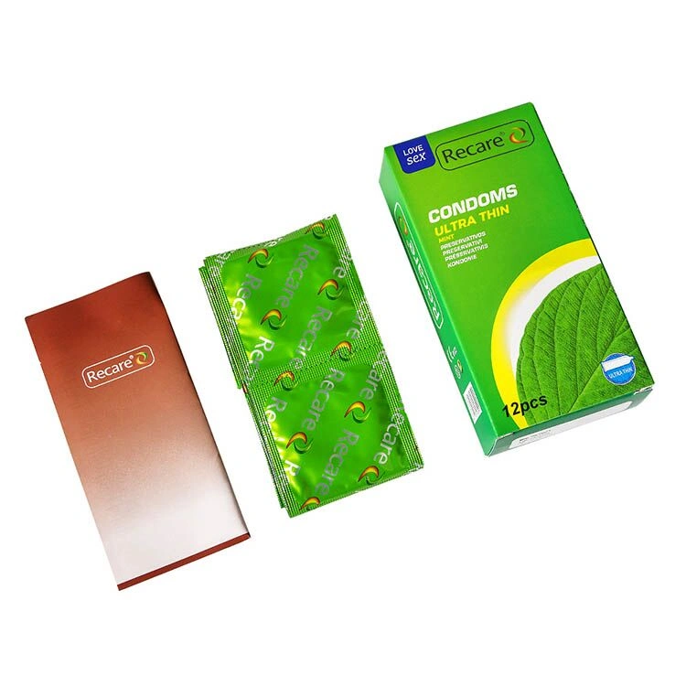 Презервативы Recare Ultra Thin Mint Condoms 12 шт, ультратонкие, аромат: мята фото 3