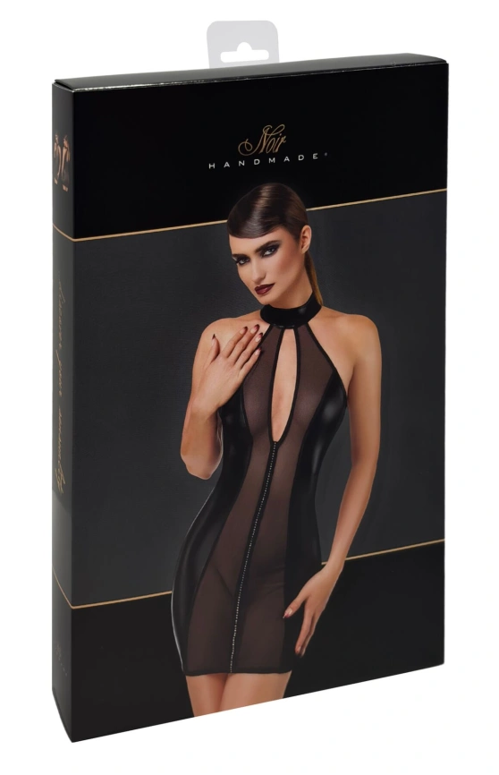 Платье Noir Handmade F370 Luxuria Crystal Sheer Mini Dress XS фото 8