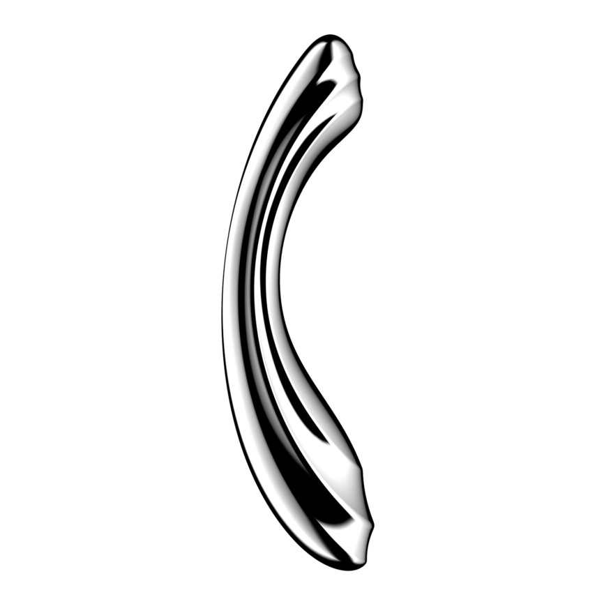 Металевий дилдо Satisfyer Pure Gravity 2, двосторонній, можна нагрівати й охолоджувати, дуже важкий фото 1