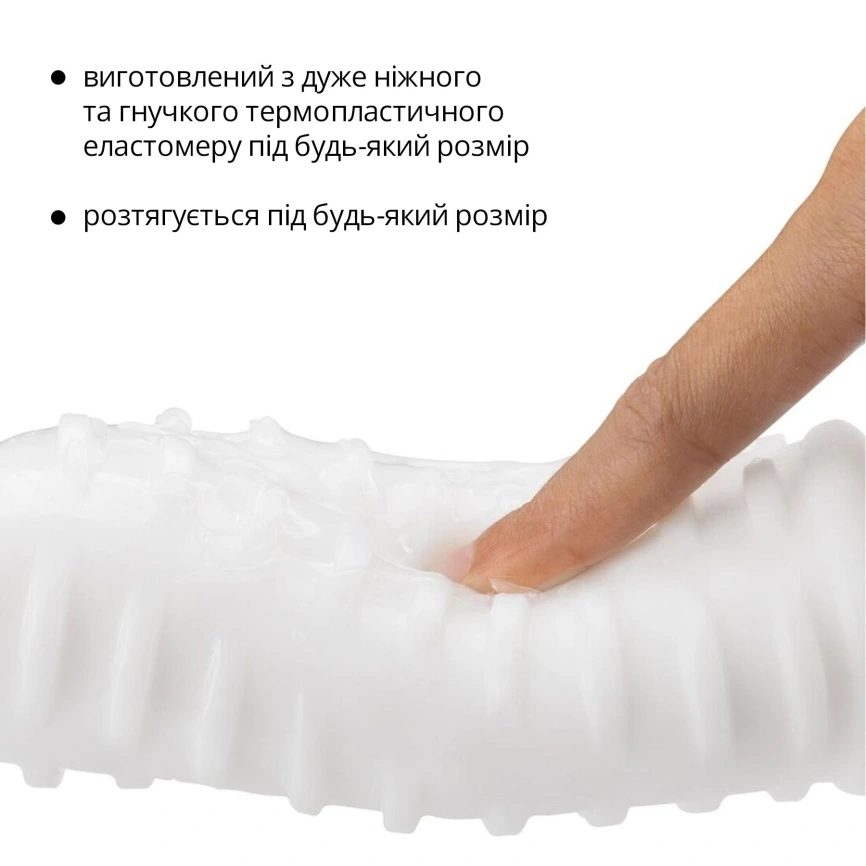 Мастурбатор Otouch DECOR 1-A, утолщенный TPE, эффект всасывания, спиральные выступы фото 16