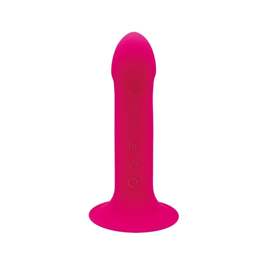 Двошаровий ділдо з вібрацією Adrien Lastic Hitsens 2 Pink, відмінно для страпона, макс діаметр 4 см, фото 1