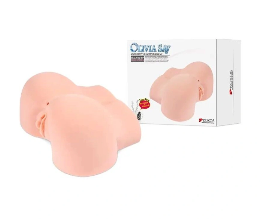 Мастурбатор Kokos OLIVIA SAY 2WayPlus с вибрацией и массажем фото 3