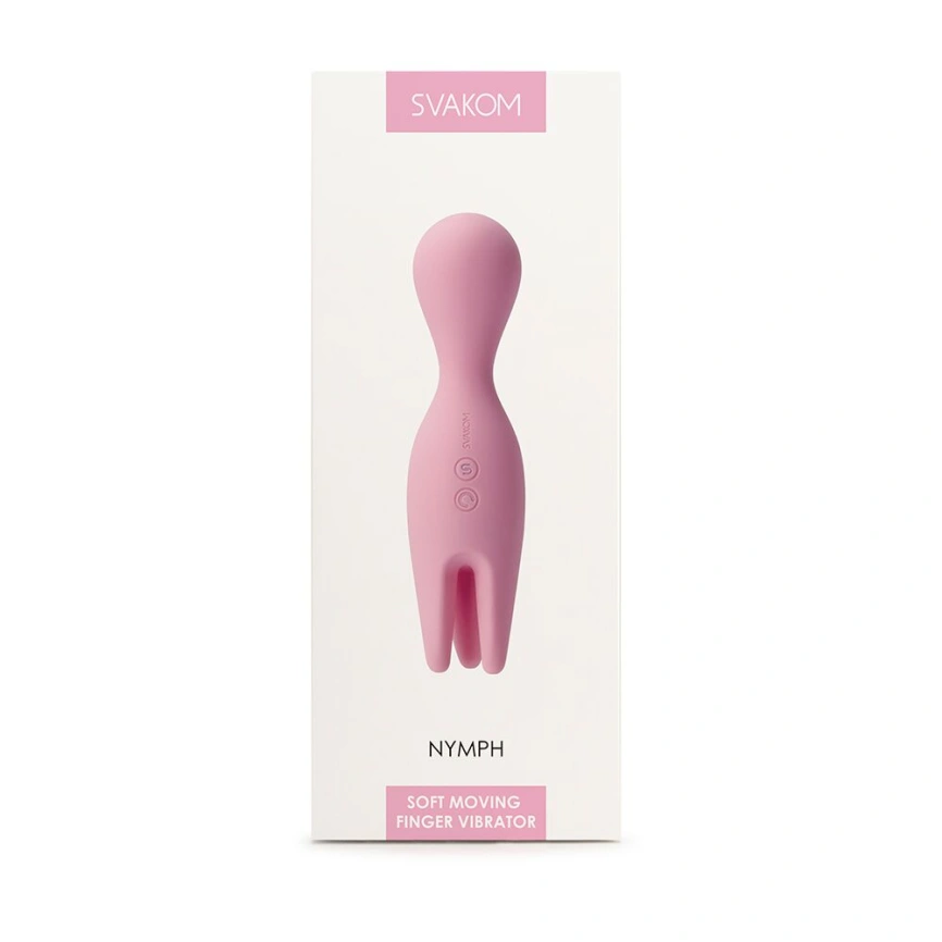 Двойной вибратор для чувствительных зон Svakom Nymph Pale Pink фото 7