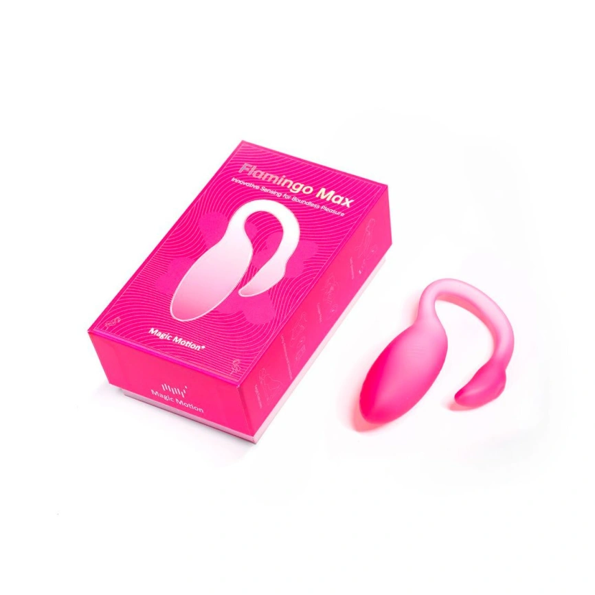 Смарт-виброяйцо Magic Motion Flamingo Max Pink 2 в 1: виброяйцо и тренажер Кегеля, 10 режимов фото 24