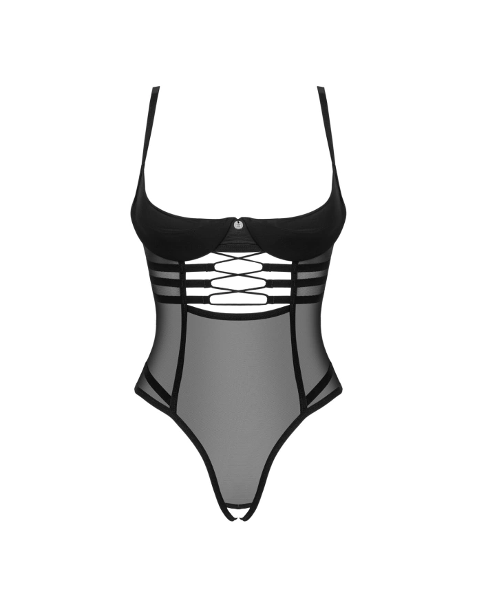 Боди Obsessive Roxelia crotchless teddy XL/2XL фото 3
