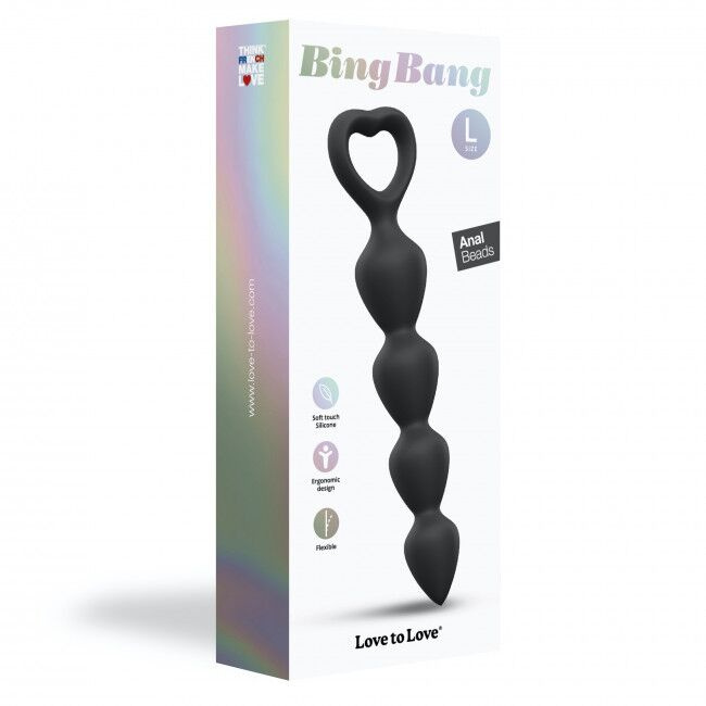 Анальний ланцюжок Love To Love BING BANG L - BLACK ONYX фото 6