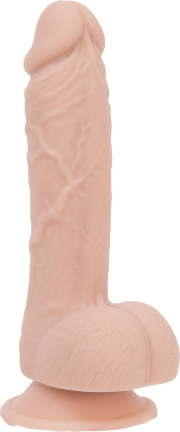 Реалістичний фалоімітатор на присосці ADDICTION — Mark 7,5″ Dildo With Balls, Beige фото 1