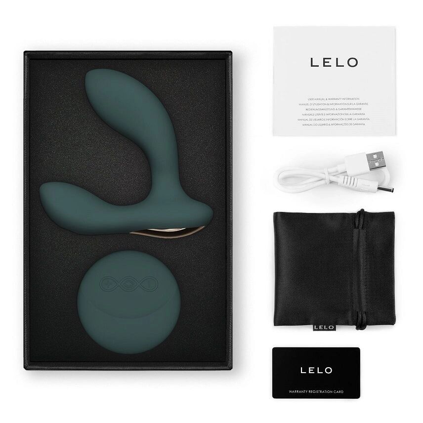 Массажер простаты LELO Hugo 2 Remote Green, 2 мотора, очень мощный, пульт ДУ фото 3