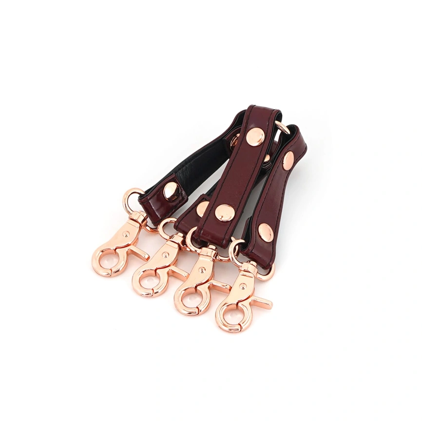 Кожаная крестовина Liebe Seele Wine Red Hogtie фото 5