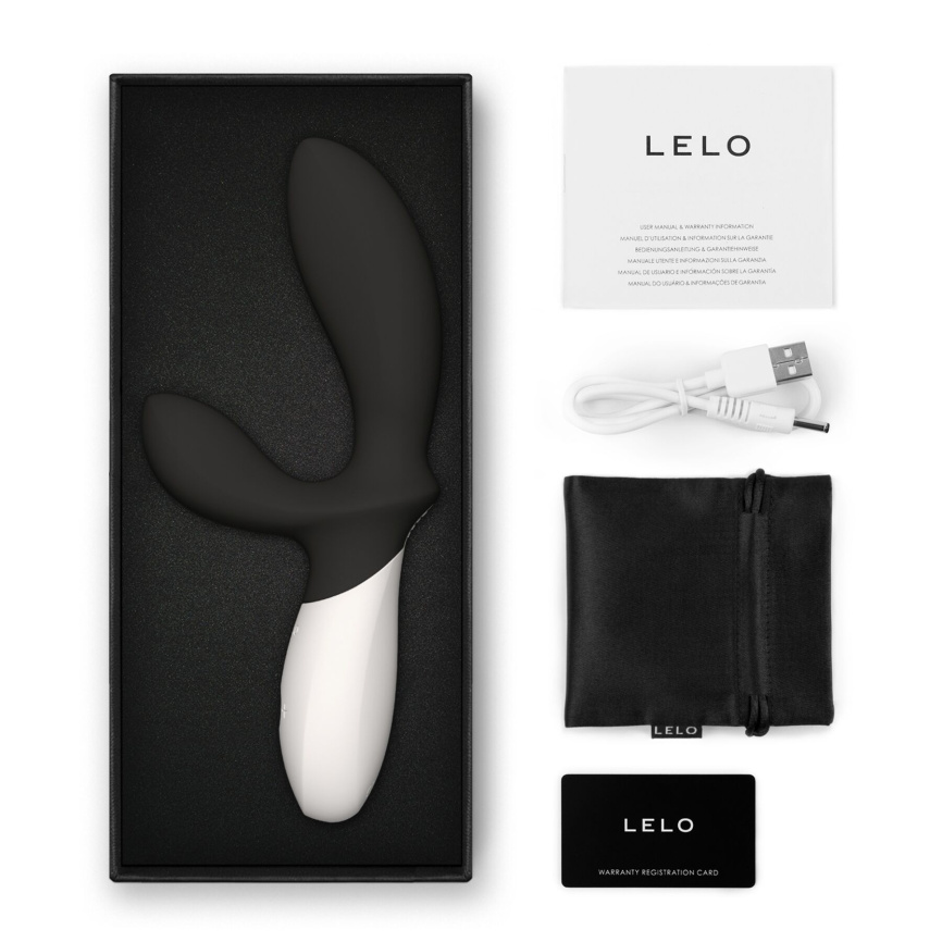 Масажер простати LELO Loki Wave 2 Black, 2 мотори, манливий рух + вібрація фото 3