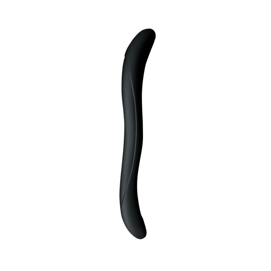 Двойной фаллоимитатор Wooomy Twoooney Semirealistic Double Dong Black, диаметр 3 и 3,8 см фото 1