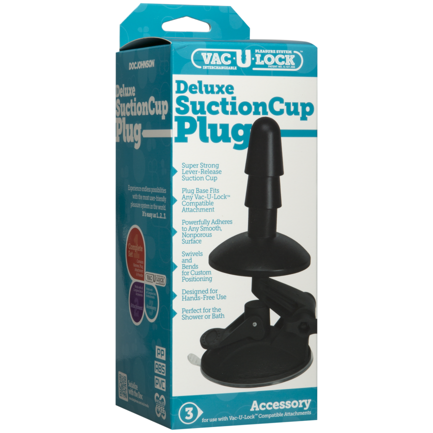 Кріплення для душу з присоскою Doc Johnson Vac-U-Lock - Deluxe Suction Cup Plug для іграшок фото 3