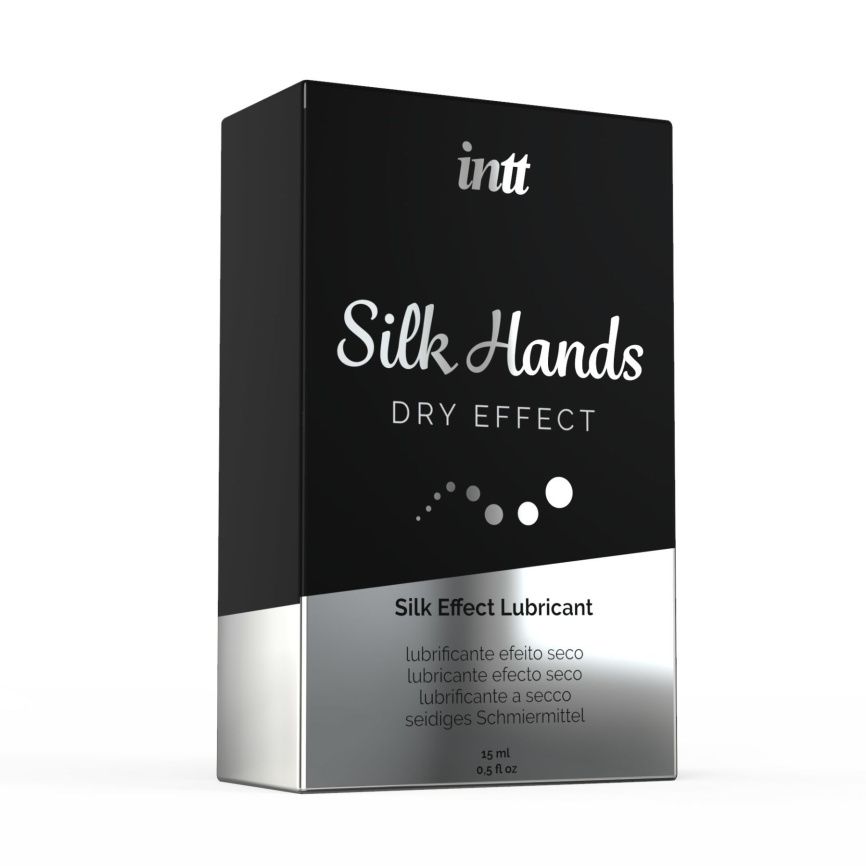 Ультрагуста силіконова змазка Intt Silk Hands (15 мл) з матовим ефектом, шовковистий ефект фото 3