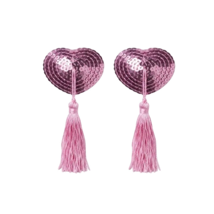 Пестис-сердечки з кісточками Art of Sex - Sparkling Hearts, рожевий фото 2