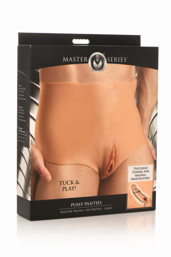 Накладна вагіна Master Series Silicone Vagina + Butt Panties - Large фото 10
