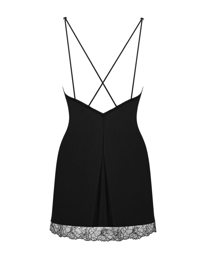 Сорочка и трусики Obsessive Bella Rou chemise & thong XS/S фото 4