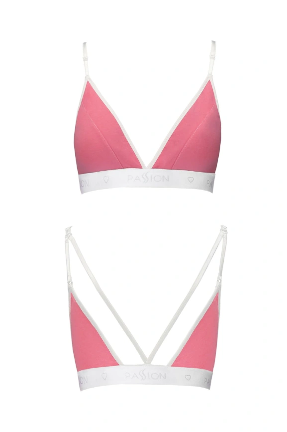 Спортивный топ с двойными бретелями Passion PS007 TOP L, pink фото 4