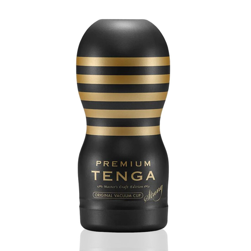 Мастурбатор Tenga Premium Original Vacuum Cup Strong (глибоке горло) з вакуумною стимуляцією фото 1