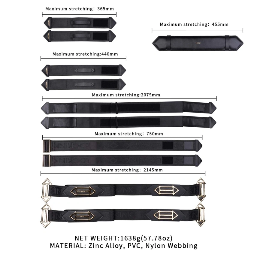 Фиксаторы рук и ног для кровати LOCKINK BDSM Adjustable Bed Restraint Kit фото 3