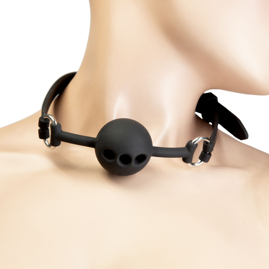 Кляп Punishment - Silicone Ball Gag - Black фото 1