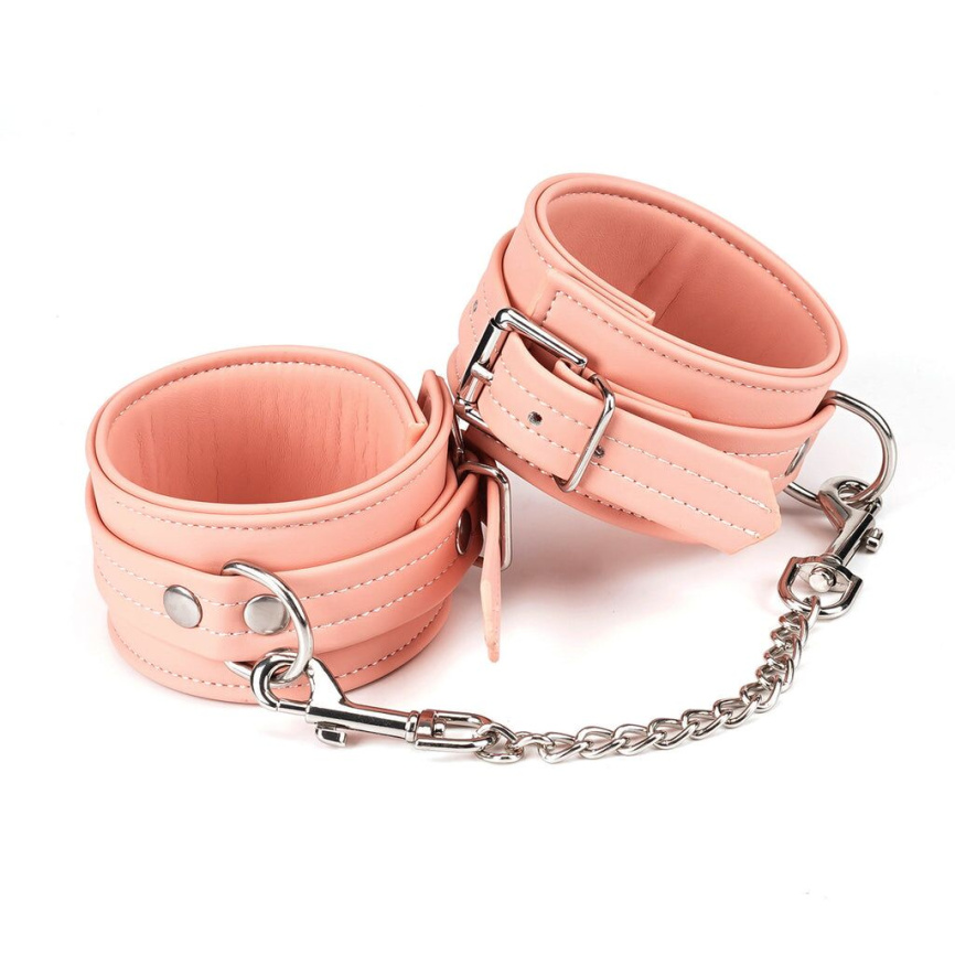Поножі Liebe Seele Dark Candy Pink Ankle Cuffs, знімний ланцюжок фото 1