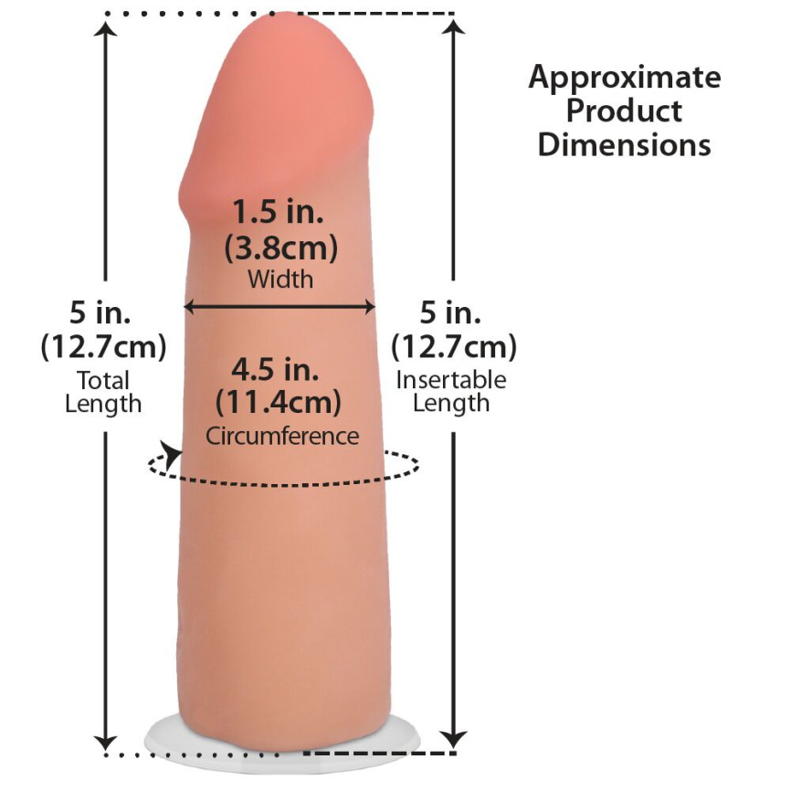 Фалоімітатор Doc Johnson The Realistic Cock ULTRASKYN - 5 Inch Vanilla фото 5