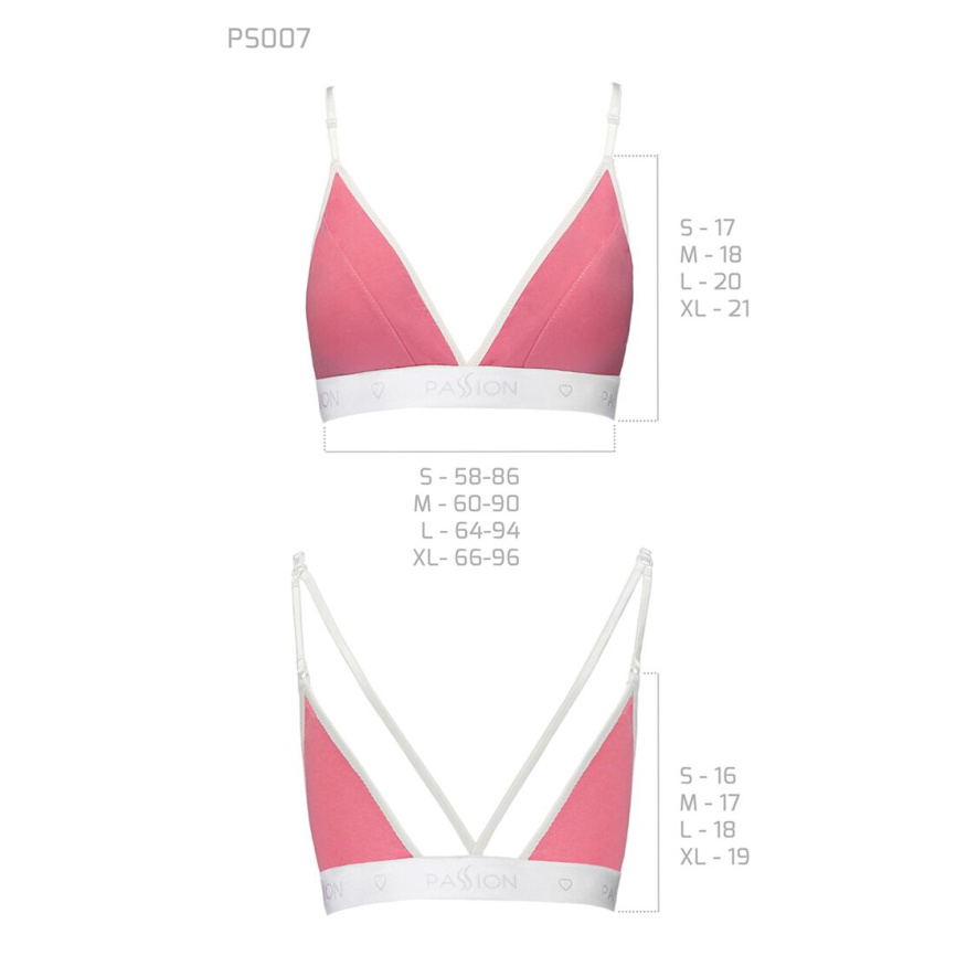 Спортивний топ з подвійними бретелями Passion PS007 TOP M, pink фото 5