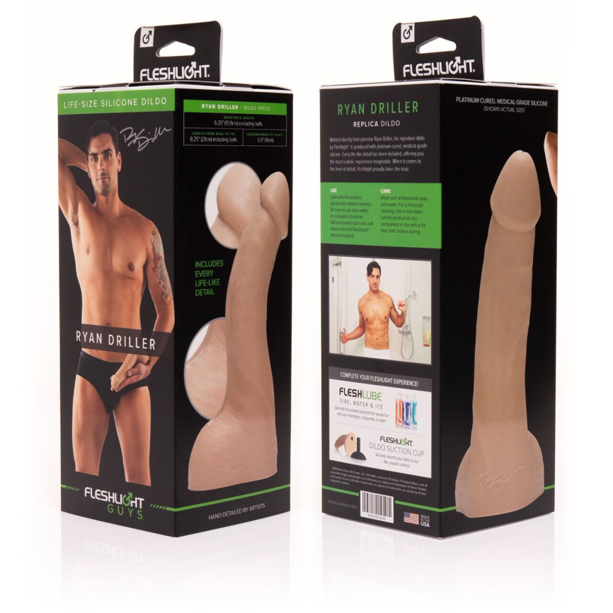 Фалоімітатор Fleshlight Guys: Ryan Driller Dildo, за зліпком пеніса фото 2
