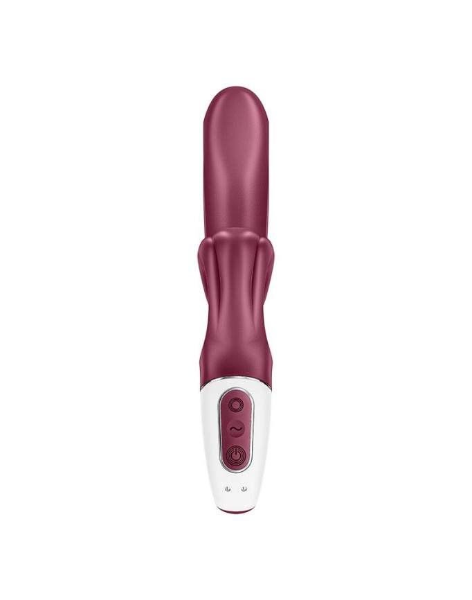 Вібратор-кролик Satisfyer Love Me Red, гнучкий, відросток з потрійним кінчиком фото 4