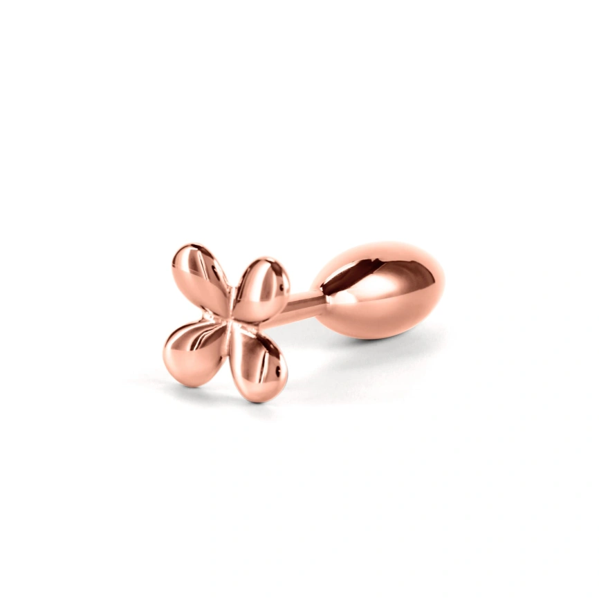 Анальная пробка NS Novelties Rear Assets - Clover - Rose Gold фото 2