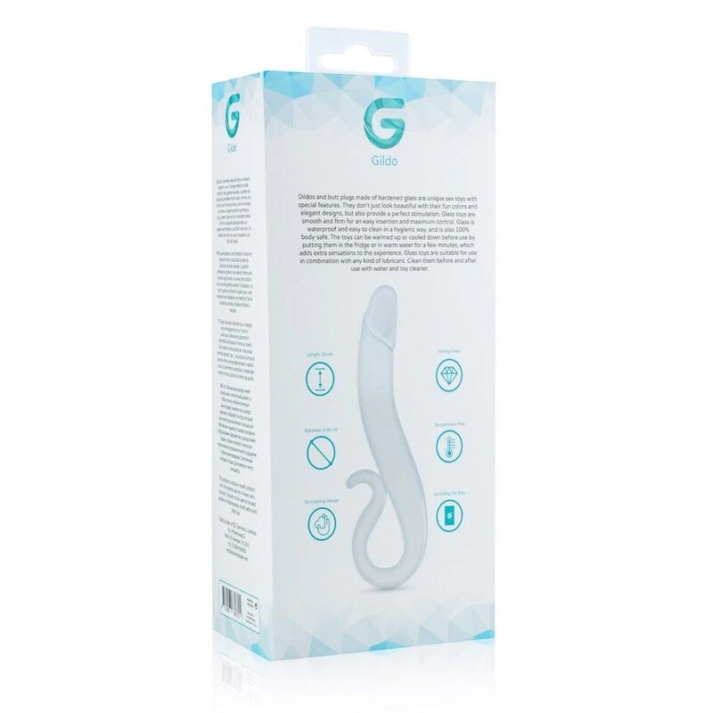Скляний дилдо Gildo Glass Dildo No. 21, реалістична головка фото 5