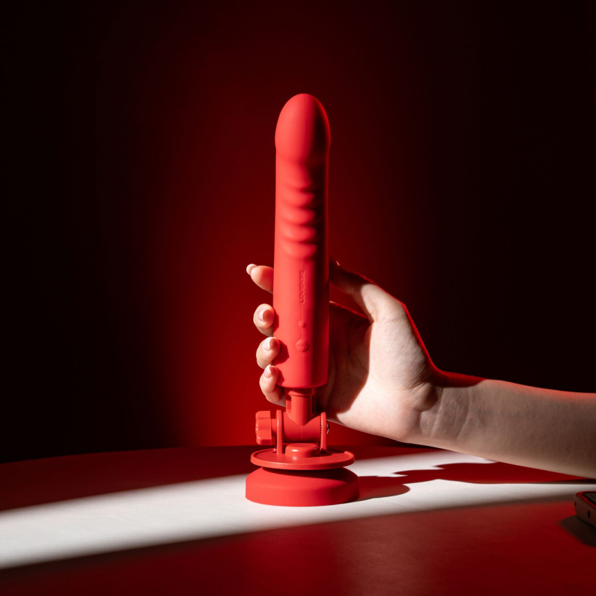 Смарт-міні секс-машина Lovense Mission 2 Vibrating suction cup dildo, 6500 вібрацій/хв, Touch Sense фото 8