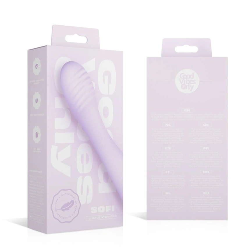 Вибратор Good Vibes Only - SOFI G-Spot Vibrator Soft Silicone - Purple фото 8