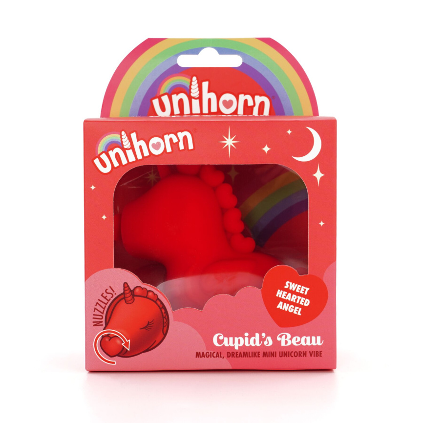 Вібратор-єдиноріжка Unihorn – Cupid's Beau, масажувальний язичок-сердечко фото 8