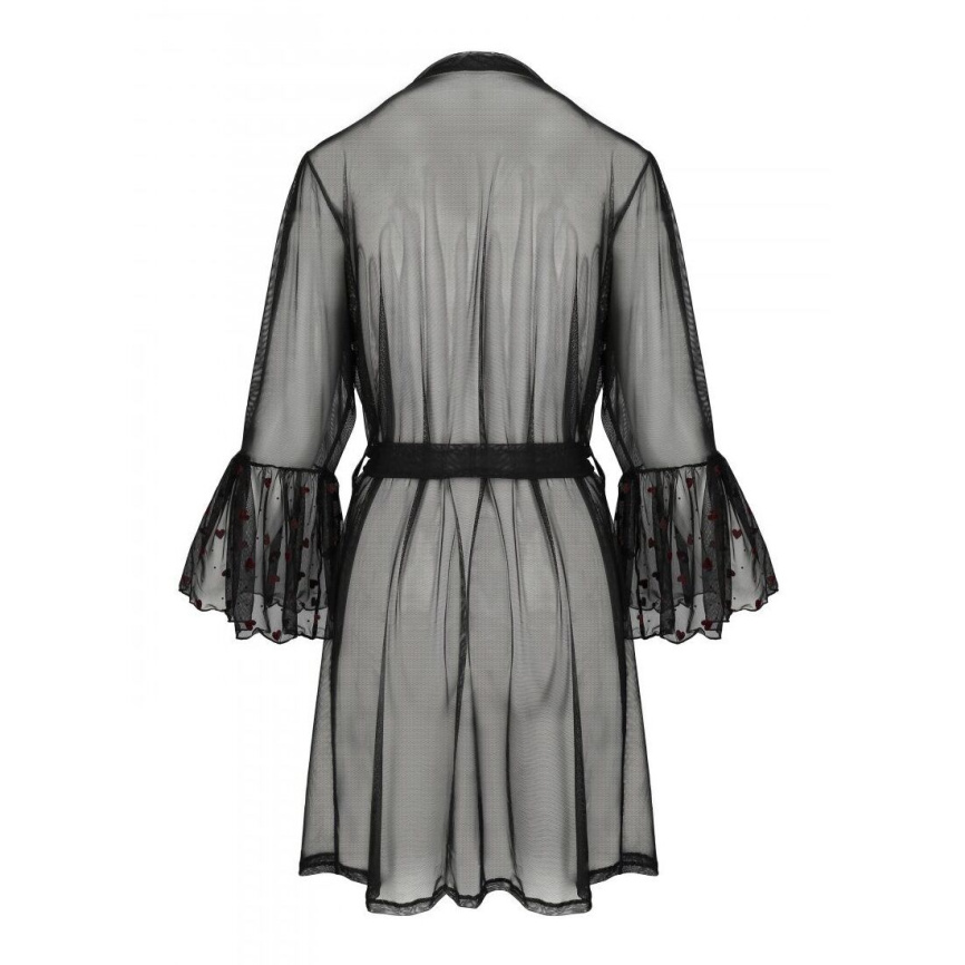 Повітряний пеньюар Passion LOVELIA PEIGNOIR L/XL, black фото 6